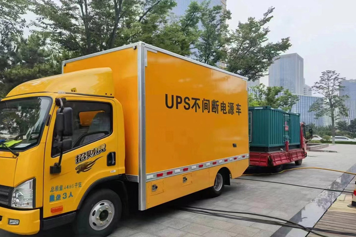 泸州发电机租赁施工现场