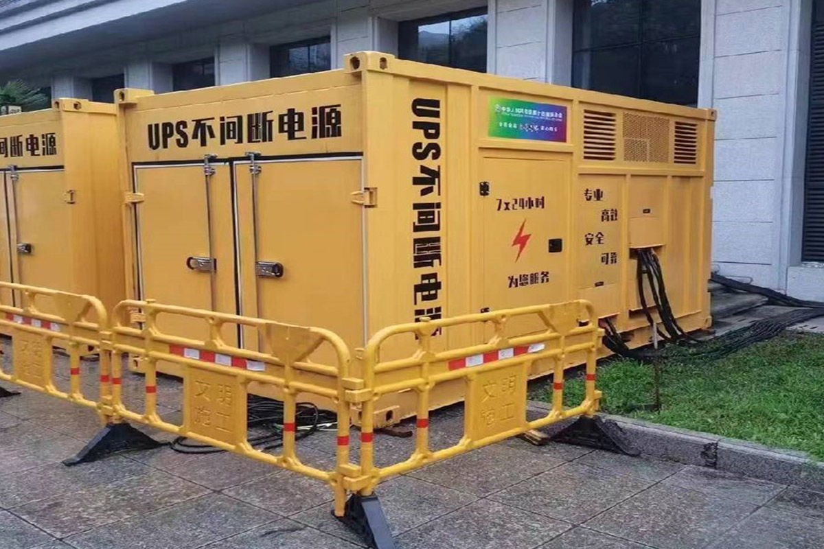 泸州发电机租赁施工现场